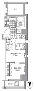 パークハビオ門前仲町 307 間取り図