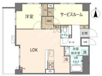 KoHa錦糸町 702 間取り図