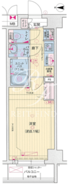 プレサンス木場公園 103 間取り図