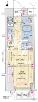 プレサンス木場公園 402 間取り図