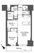 ＢｌｕＲｏｃｋ後楽園 1105 間取り図