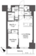 クレヴィアリグゼ文京後楽園 1405 間取り図