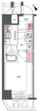 アゼスト巣鴨 201 間取り図