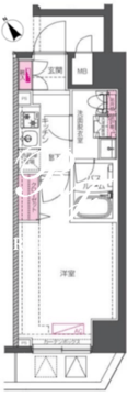 アゼスト巣鴨 1002 間取り図