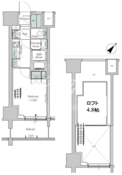ワンルーフレジデンス田町 207 間取り図