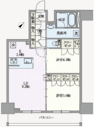 アジールコート汐浜キャナル 1207 間取り図