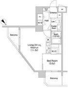 コンフォリア南砂町 501 間取り図