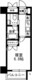 レジディア月島3 511 間取り図