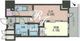 ドゥーエ幡ヶ谷 1406 間取り図