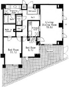 エスティメゾン白金台 104 間取り図