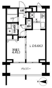 カーザビアンカ 409 間取り図