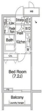 コンフォリア中落合 307 間取り図
