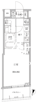 リルシア門前仲町 1102 間取り図