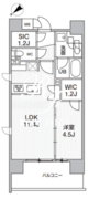 ドゥーエ入谷3 802 間取り図
