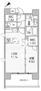 ドゥーエ入谷3 901 間取り図