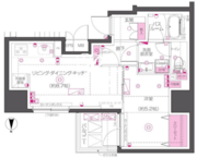 ズーム秋葉原ノース 703 間取り図
