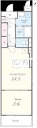 ルーツ渋谷本町 403 間取り図