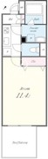 ルーツ渋谷本町 501 間取り図 ?>