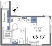アヴァンタージュ恵比寿 203 間取り図