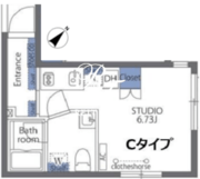 アヴァンタージュ恵比寿 503 間取り図