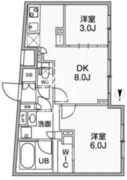 オルタナ祐天寺 402 間取り図