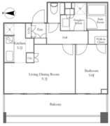 白金ザ・スカイ E-1226 間取り図
