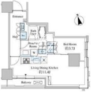 ベルファース芝浦タワー 405 間取り図