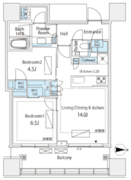 パークコート渋谷ザタワー 2613 間取り図