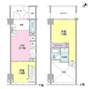 ラフィーヌ銀座 1107 間取り図