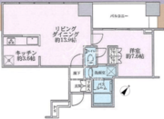 プレミストタワー白金高輪 1902 間取り図