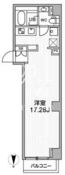 リテラス中目黒 103 間取り図