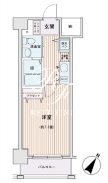 HF門前仲町レジデンス 402 間取り図