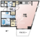 アクシア広尾 504 間取り図