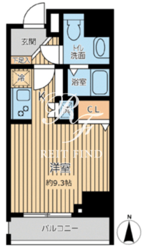 シティスパイア三ノ輪2 201 間取り図