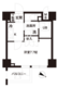 レジディア白金高輪 503 間取り図