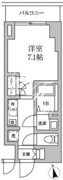 レジディア日本橋馬喰町2 1102 間取り図