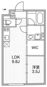 グランデュオ富ヶ谷3 203 間取り図