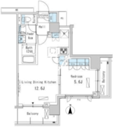 パークアクシス蒲田ステーションゲート 1209 間取り図