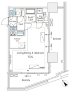 シティタワー新宿 305 間取り図