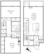 THE LUDLOW NAKAMEGURO 203 間取り図