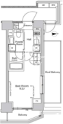 プラウドフラット門前仲町5 807 間取り図 ?>