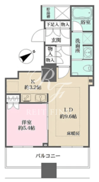 ザ・パークハウス西新宿タワー60 616 間取り図