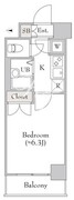 ラサンテ広尾 807 間取り図