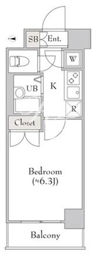 ラサンテ広尾 807 間取り図