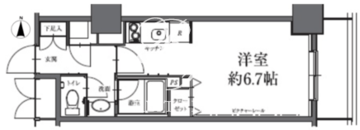 HF駒沢公園レジデンスタワー 2208 間取り図