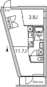 グランデュオ代々木2 208 間取り図