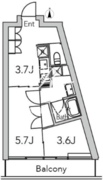グランデュオ代々木2 306 間取り図