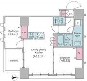 クレヴィアリグゼ日暮里 1201 間取り図