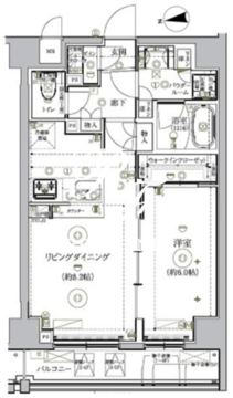 リルシア北新宿 301 間取り図