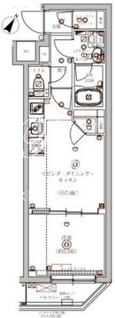 グランパセオ門前仲町 208 間取り図